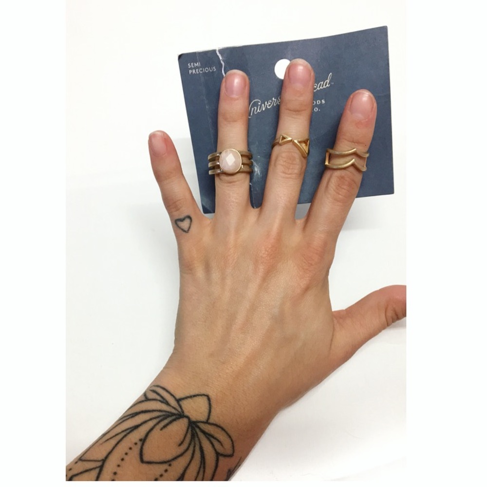 Universal Thread | BOHO 3-Set Semi Precious Rings - Picture 1 of 5